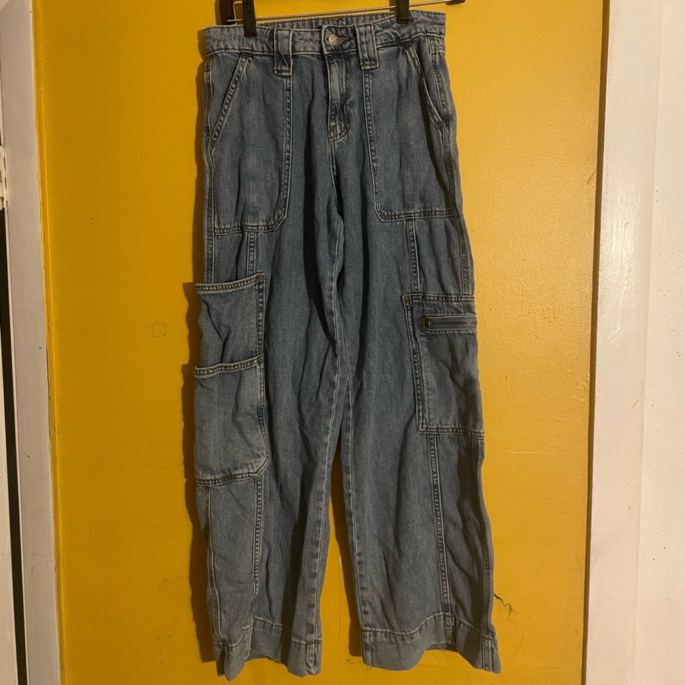 Wild Fable Light Blue Denim Cargo Pants